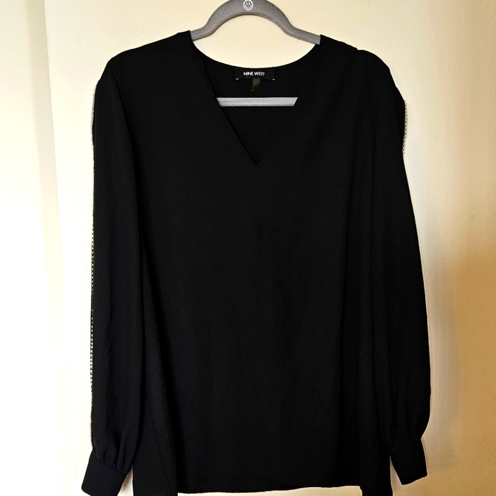 Pearl embellished blouse